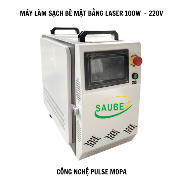 Máy làm sạch bề mặt bằng laser 100W công nghệ Pulse MOPA