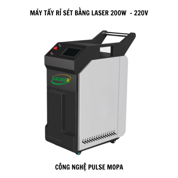 Máy tẩy rỉ sét bằng laser 200W công nghệ Pulse MOPA